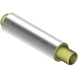 Компенсатор сильфонный осевой Hortum DEK multilayer Ду15 Pу16 осевой ход 50 мм (15-16-50), многослойный, под приварку, с защитным кожухом и внутренним экраном, длина 285 мм